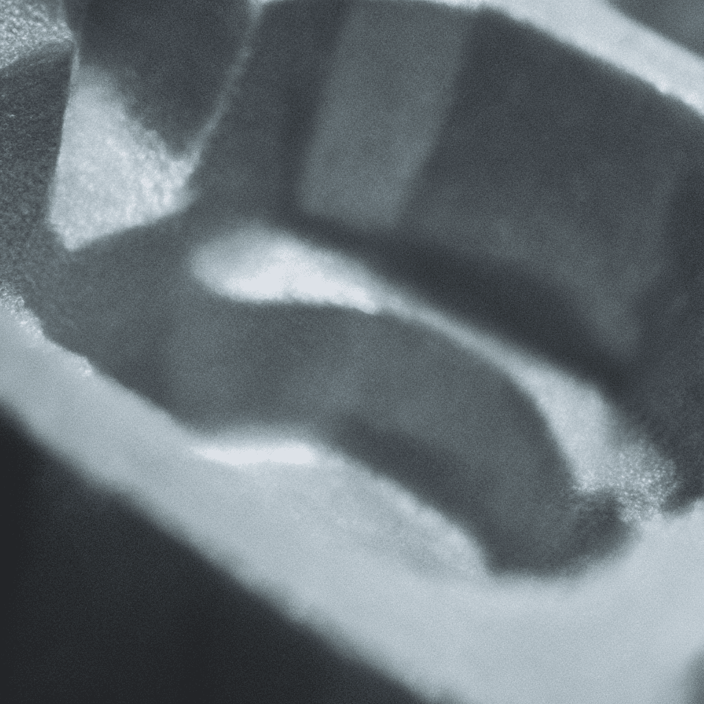 Cast metal part close-up